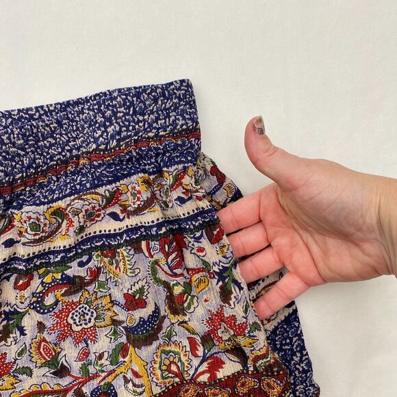 Blue Earth Boho Pants Pull On Lightweight Pockets Multicolor Womens Medium - Picture 4 of 11